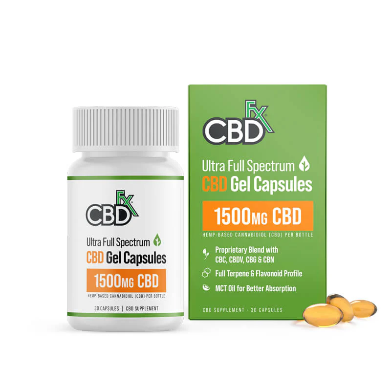 Full Spectrum CBD Soft Gel Capsules 1500-6000mg