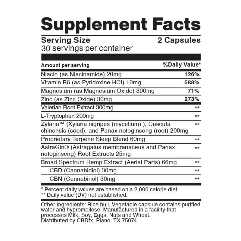 CBD + CBN Night Capsules For Sleep 1:1 Ratio 900mg - Image 5
