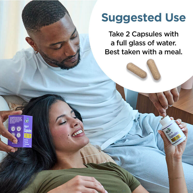 CBD + CBN Night Capsules For Sleep 1:1 Ratio 900mg - Image 6