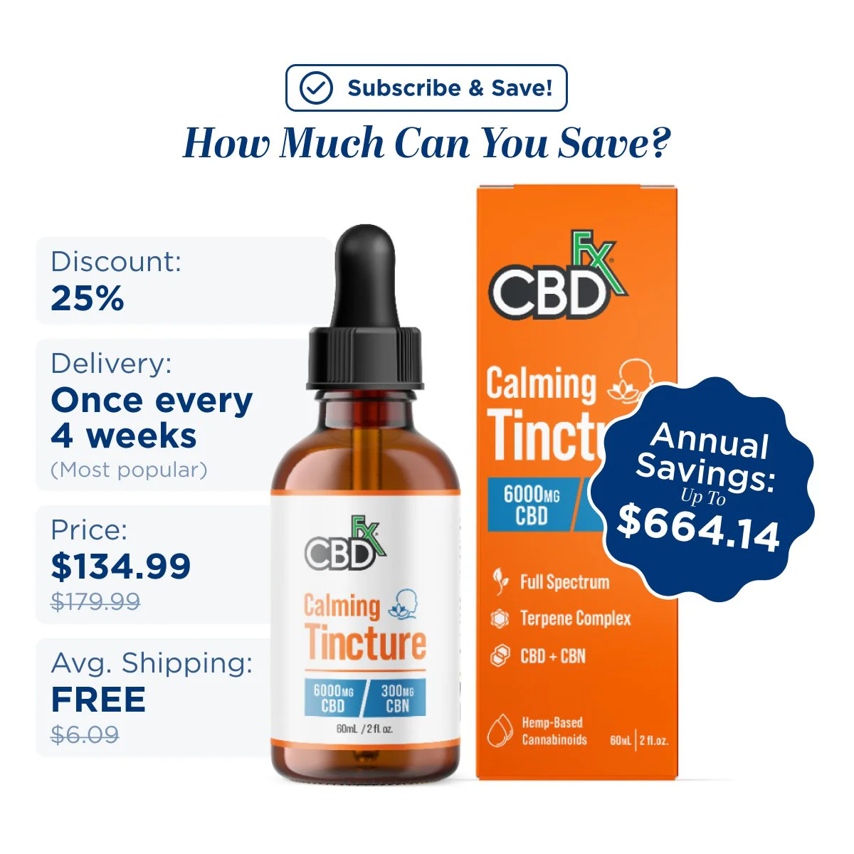 Full Spectrum CBD Oil Tincture for Calming + CBN 1000-6000mg - Image 6