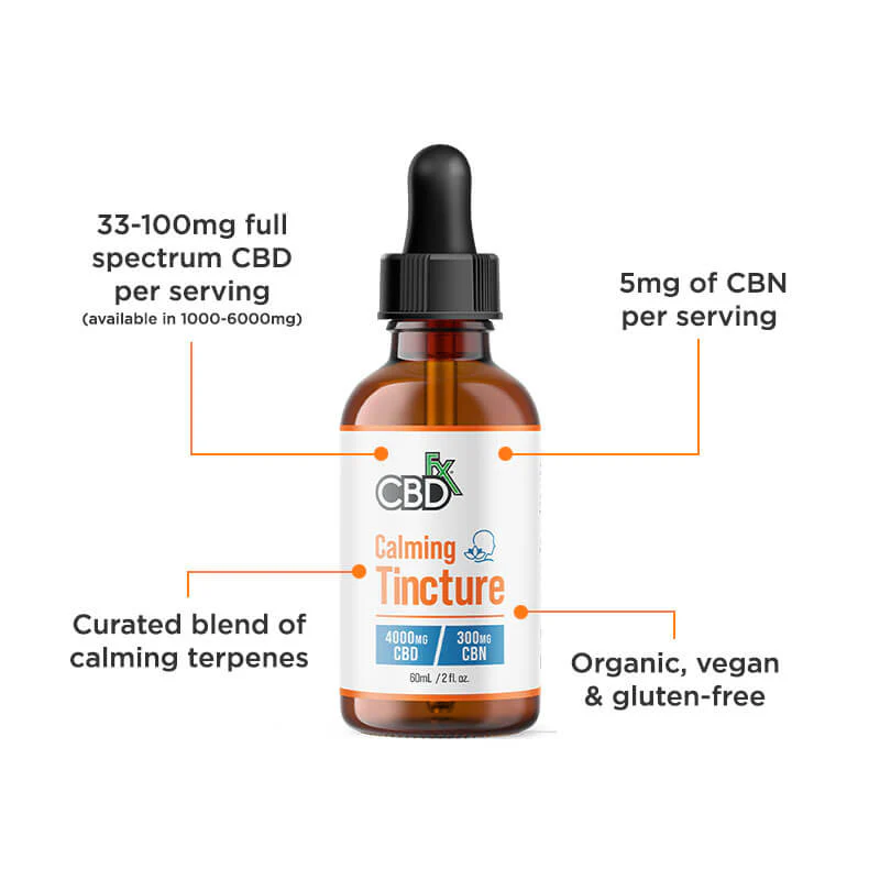 Full Spectrum CBD Oil Tincture for Calming + CBN 1000-6000mg - Image 9