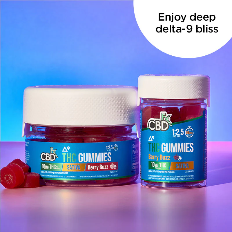 CBD Gummies + THC: Berry Buzz Sativa - Image 13