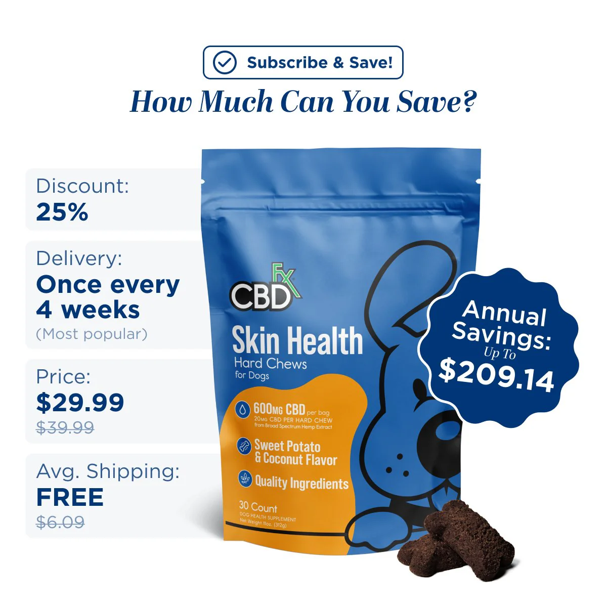 CBD Dog Treats: Skin Health Chews - Image 7