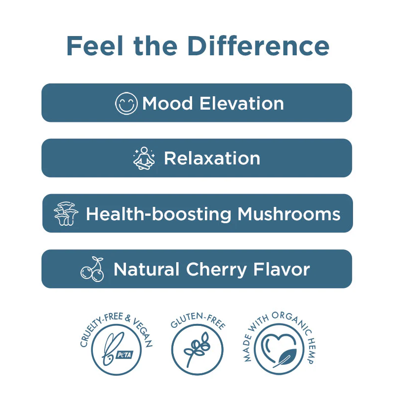 CBD Gummies With Mushrooms for Wellness 1500mg - Image 5