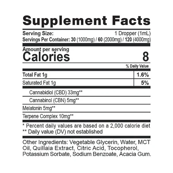 CBD Oil Sleep Tincture 1000-4000mg - Image 8