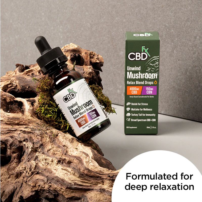 Relax Blend Mushroom Tincture + CBN + CBD - Image 8